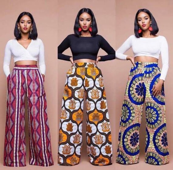 Faridah High Waisted Ankara Trouser 
