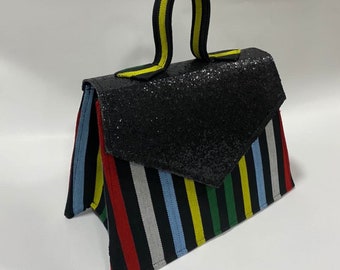 Nenye African fabric asooke handbag purse