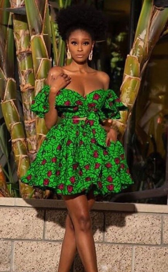 Ankara Skirt Ankara Crop Top. Ankara 2 