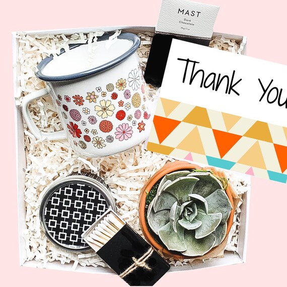 Thank You Gift Box Thank You Box Succulent Thank You Box Etsy
