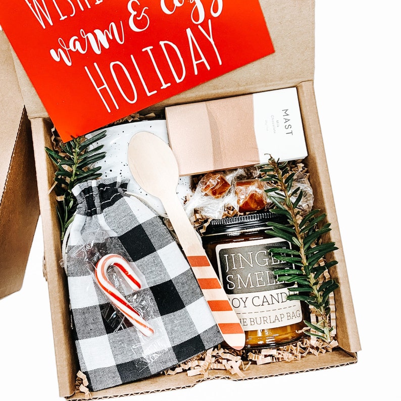 Holiday Employee Gift Box Holiday Hot Cocoa Gift Box Etsy