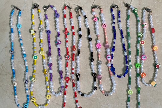 Beaded Necklace Aesthetic Pearl Preppy 