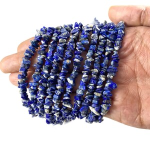 Natural Lapis Lazuli Uncut Beads, Blue Lapis Raw Smooth Nugget Chips Gemstone Beads, Craft Supplies ,Gemstone For Jewelry Smooth Gemstone