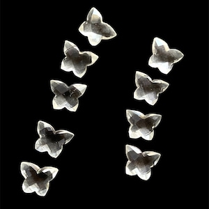 Crystal Butterfly Carvings: Gemstone Jewelry Making (9x12 mm)