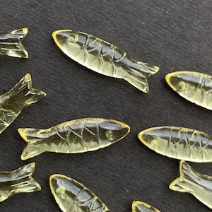 Lemon Quartz Fish Carving Bead: Handcrafted Gemstone Jewelry