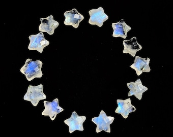 StarGems Natural Rainbow Moonstone Handmade Jewelry Set Necklace 20 Earrings 1.25 A3294 StarGems Natural Rainbow Moonstone Handmade Jewelry Set Necklace 20 Earrings 1.25 A3294