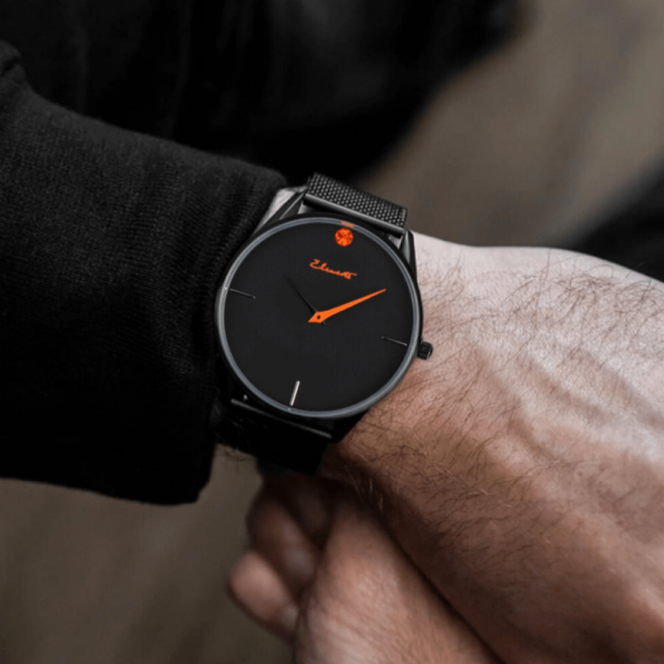 Orange black watch new arrivals