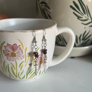 Frodo Earrings - garnet