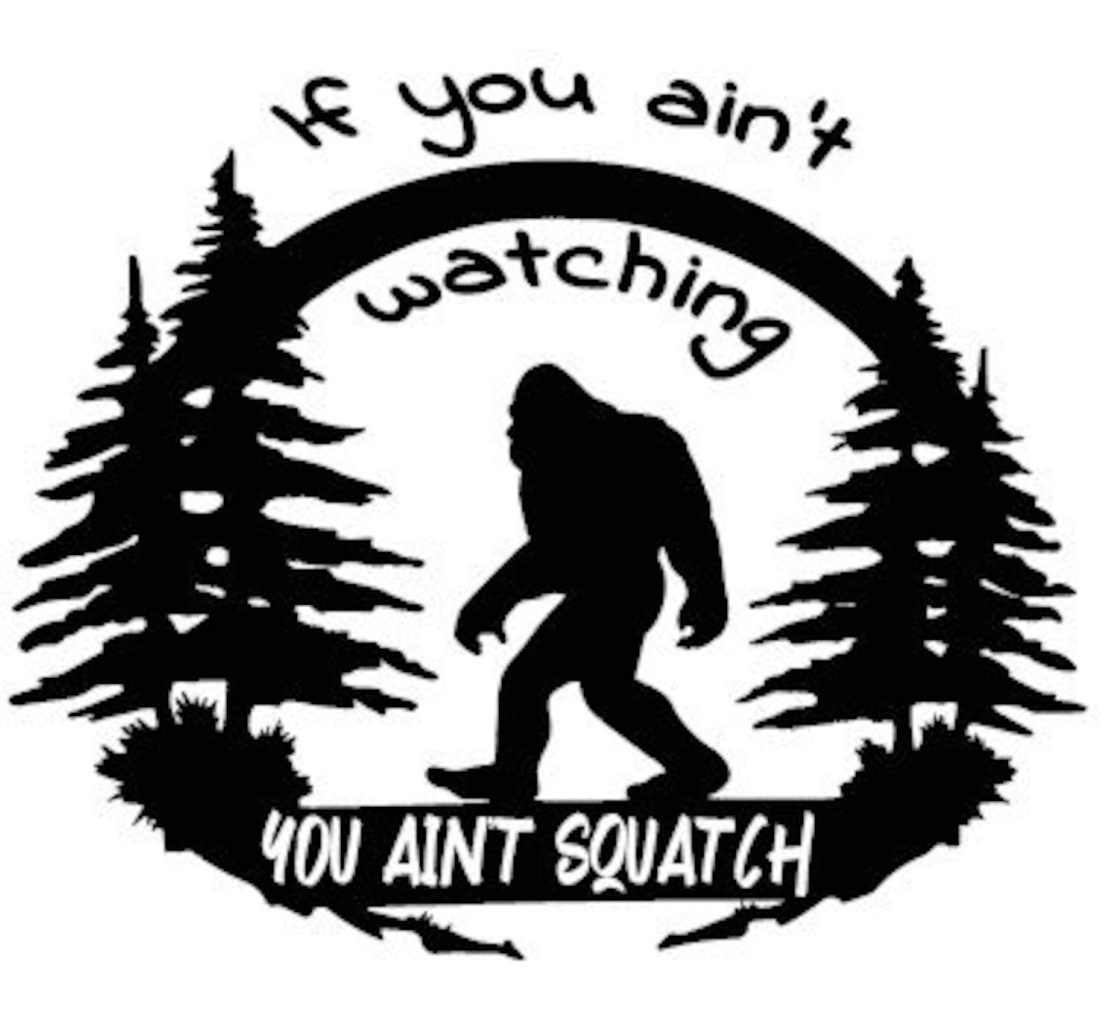 Big Foot / Sasquatch Decal / RV Decal / Car Decal / Truck Etsy