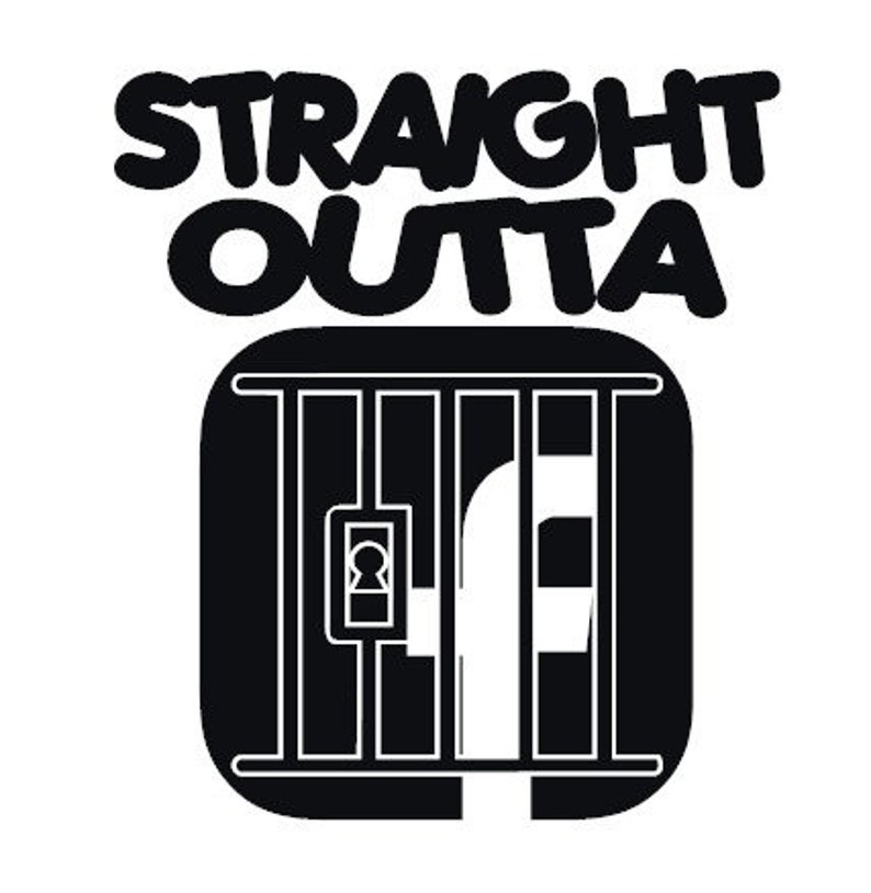 Straight Outta Facebook Jail Decal / Funny Decal / Social | Etsy