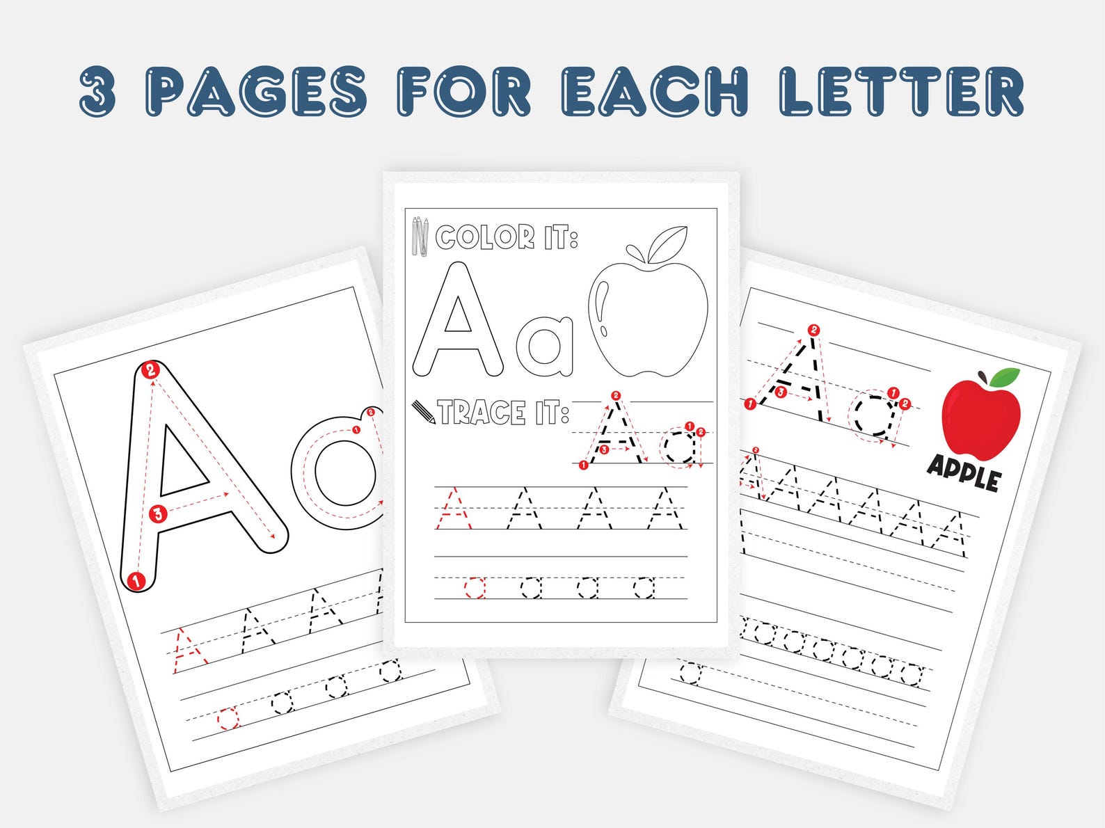 78 Letters Alphabet Tracing Worksheets: 78 Letter Handwriting Practice Pages (PDF ...