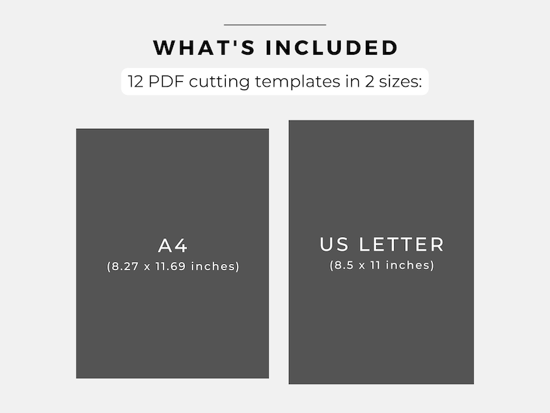 These cutting practice sheets come in two sizes: A4 and US letter size.