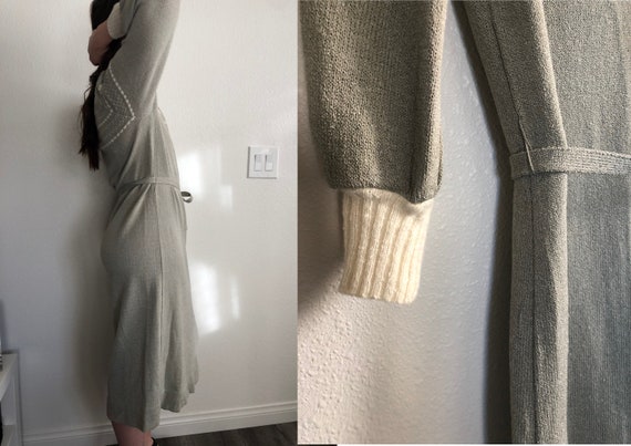 Vintage 80’s Midi Sweater Dress|Size Large|Castle… - image 5