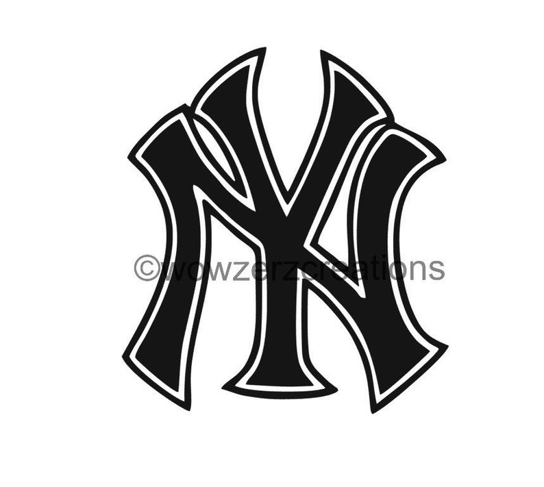 New York Yankees Logo Vinyl Decal Etsy