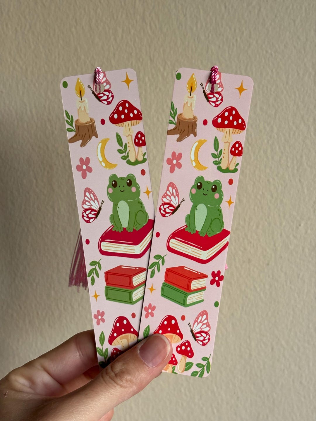 Cottagecore Frog Bookmark | Metal Bookmark With Tassel - Etsy