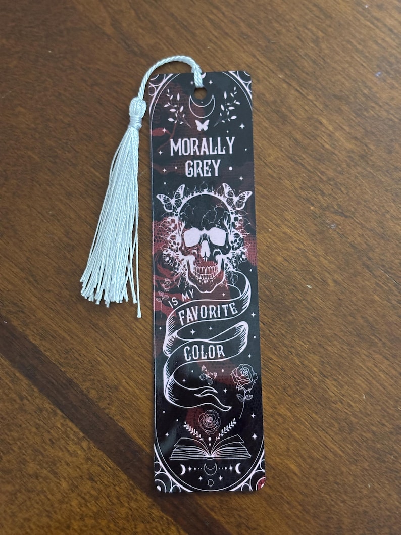 Dark Romance Bookmark| Smutty Book Club Bookmark| Morally Grey| Trigger Warnings| Romance| Smut| Good Girl| Metal Bookmark| image 11