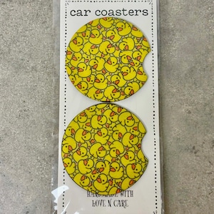 Rubber Duck Car Coasters