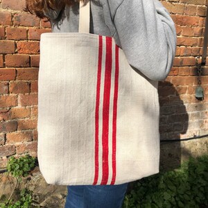 Vintage 1930’s grain sack tote bag