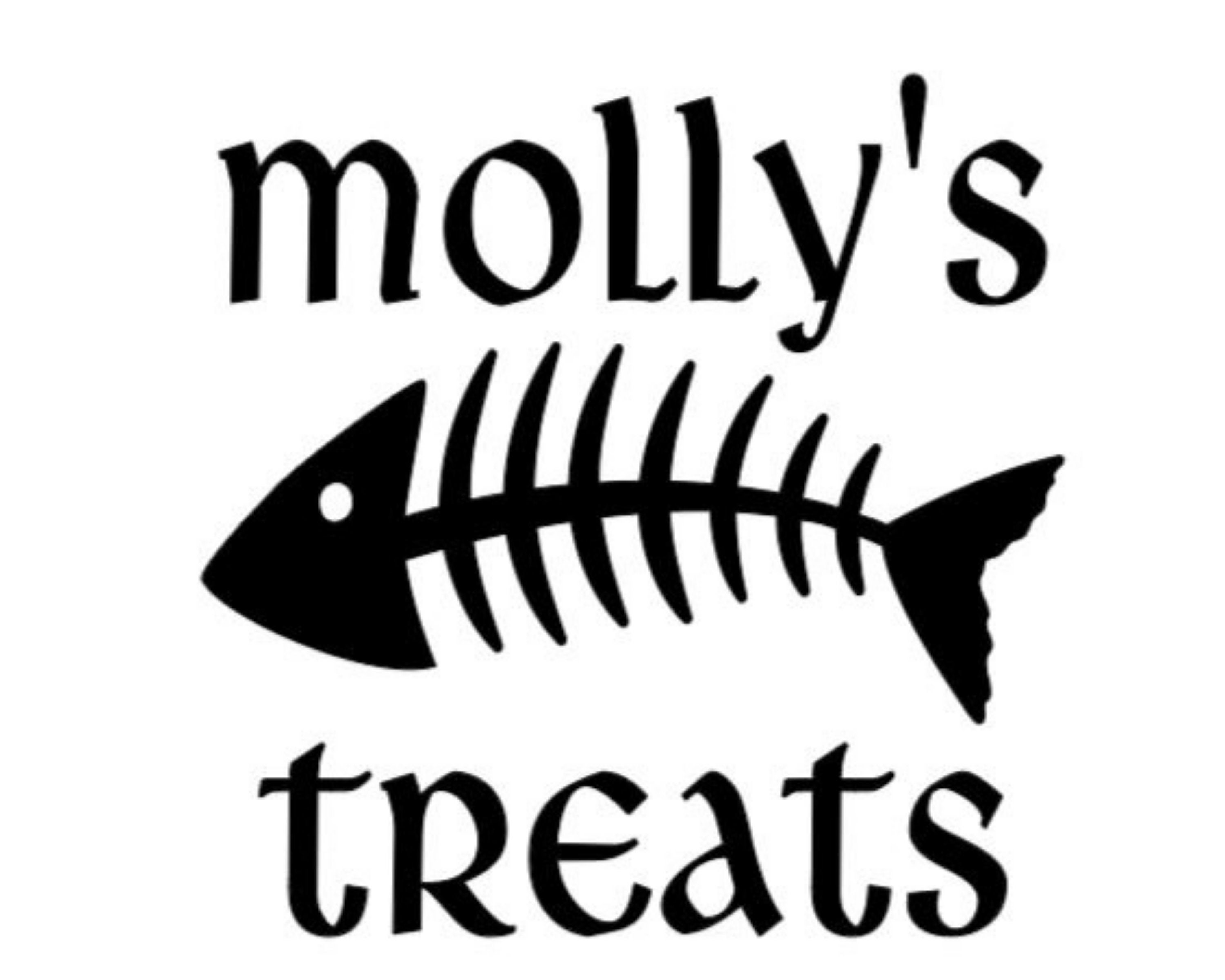 Personalised cat treat vinyl decal sticker Personalised Etsy