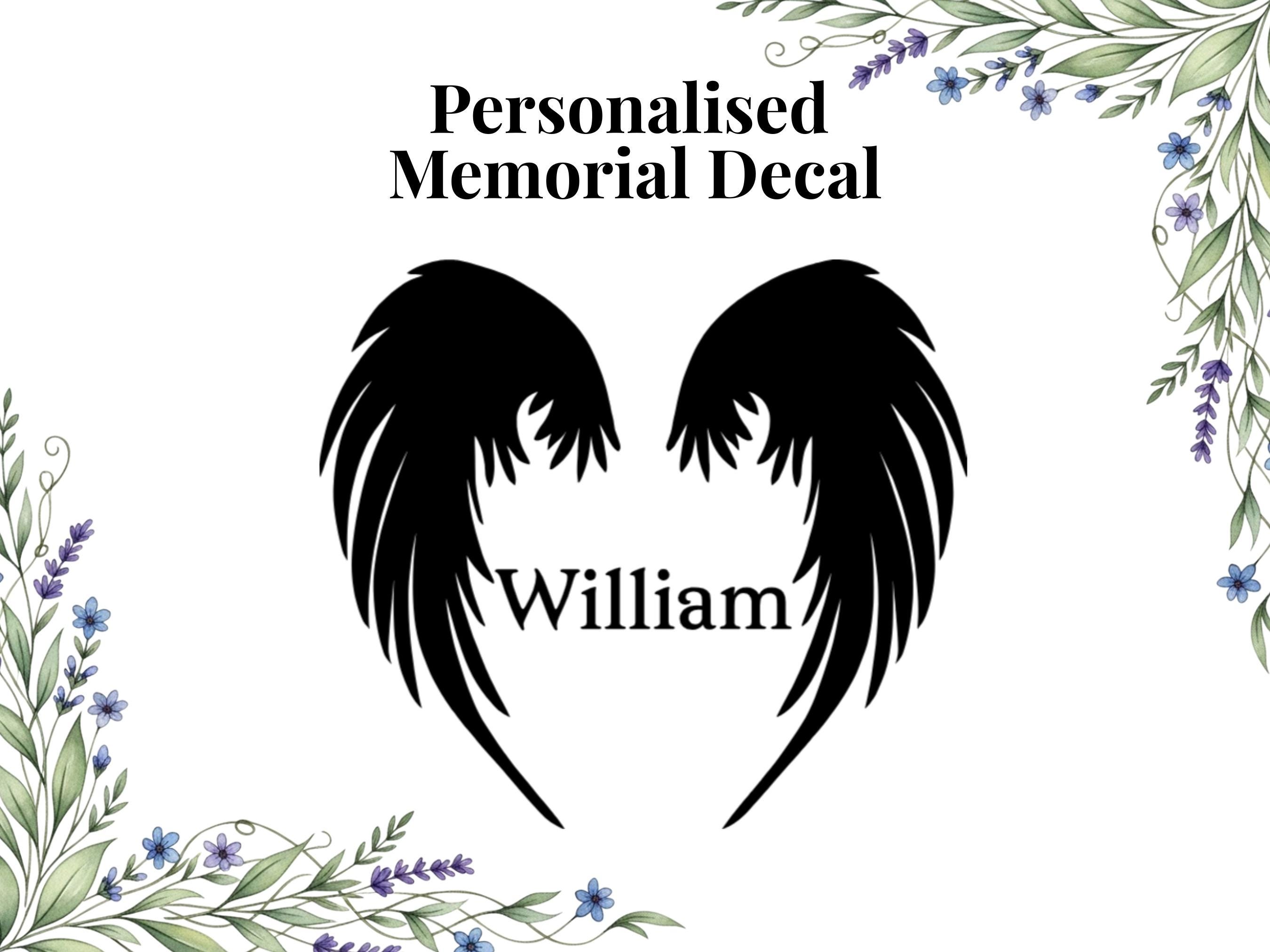 In Loving Memory Decal: Bereavement Car Window Sticker