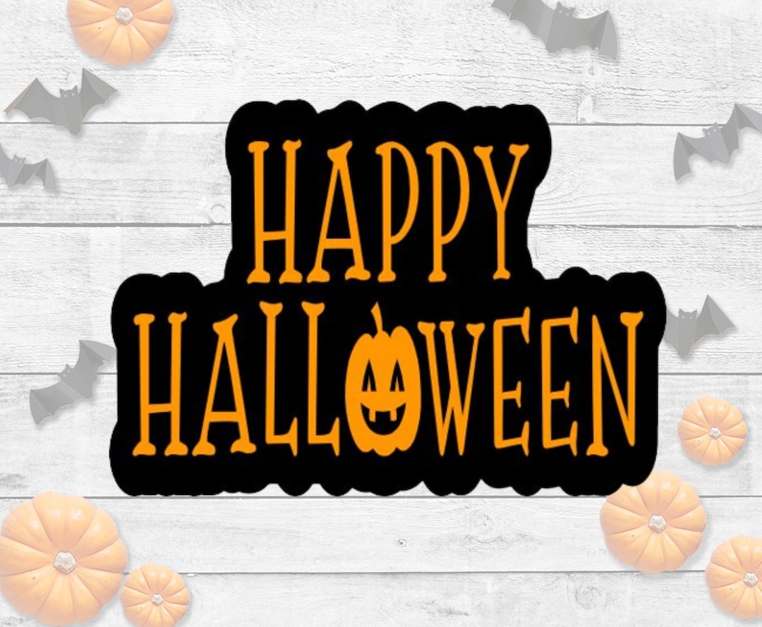 Happy Halloween Decal Sticker Mug Decal Sticker Glass Decal Etsy