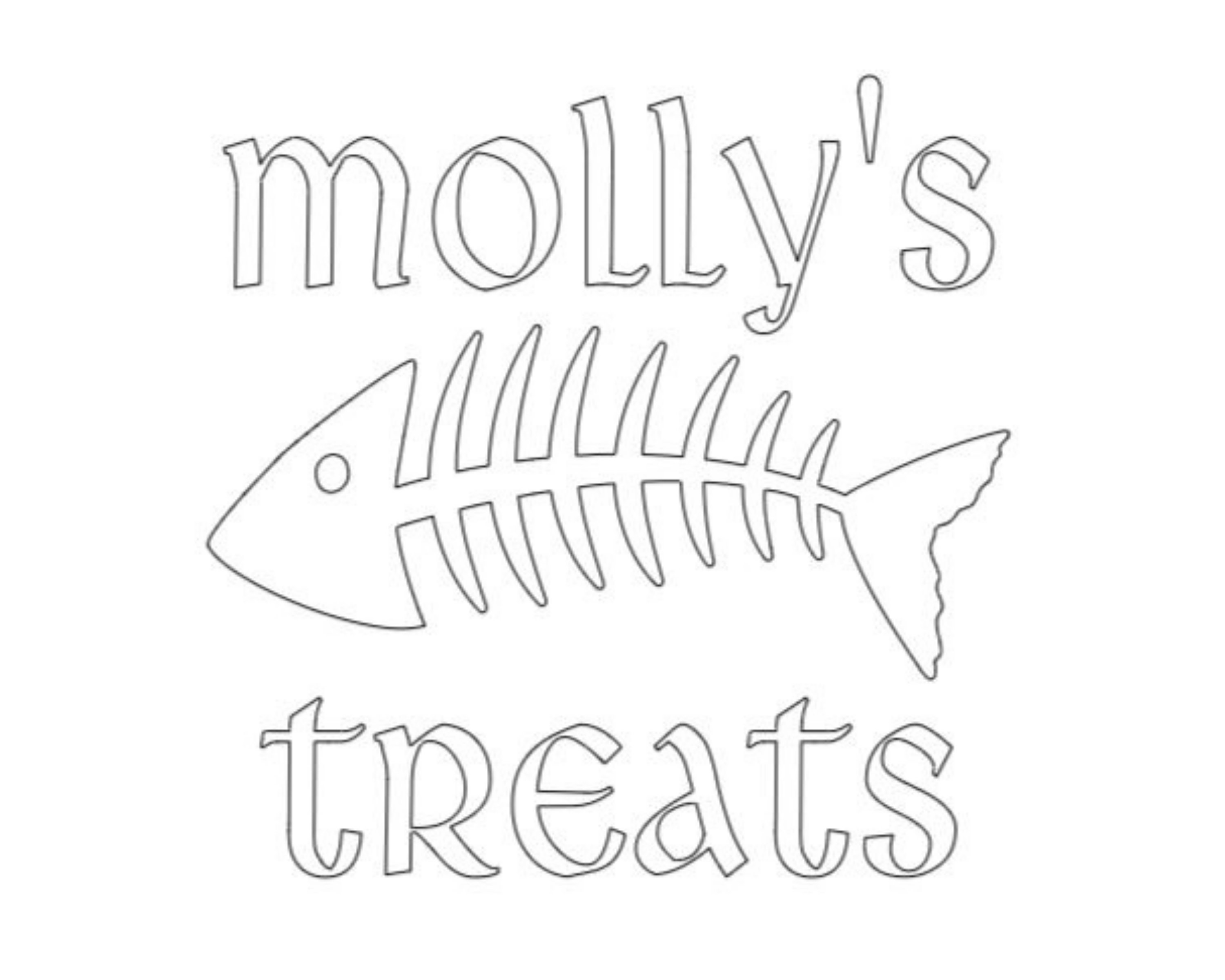 Personalised cat treat vinyl decal sticker Personalised Etsy