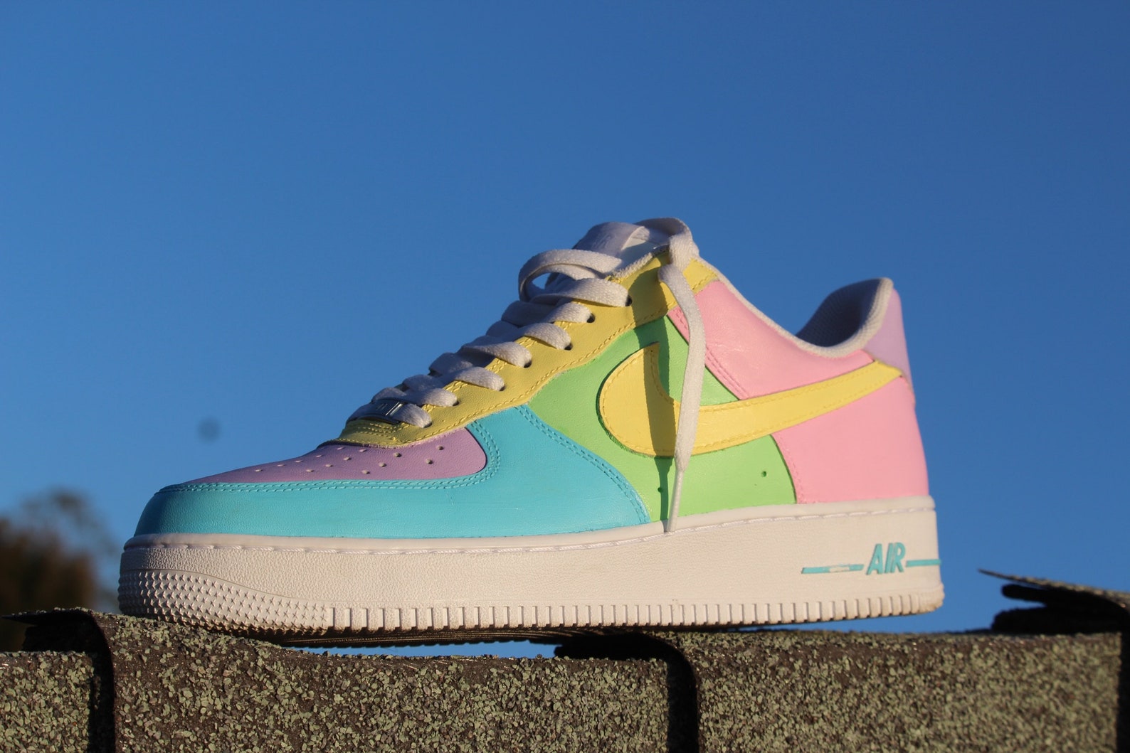 Air Force 1 Custom Pastel Rainbow Nike | Etsy