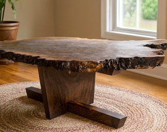 Minguren I Coffee Table Inspired by George Nakashima, Claro Black