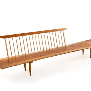 George Nakashima Inspired Conoid Bench