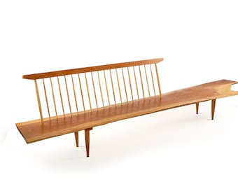 George Nakashima Inspired Conoid Bench