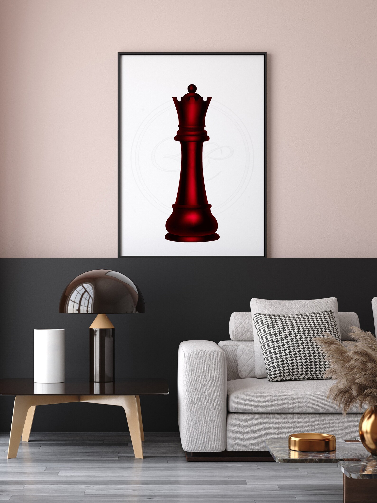 Red Queen Chess Piece INSTANT DOWNLOAD Empowering Print Etsy