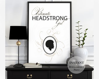 Obstinate Headstrong Girl | Elegant DIGITAL ART | Afro Silhouette