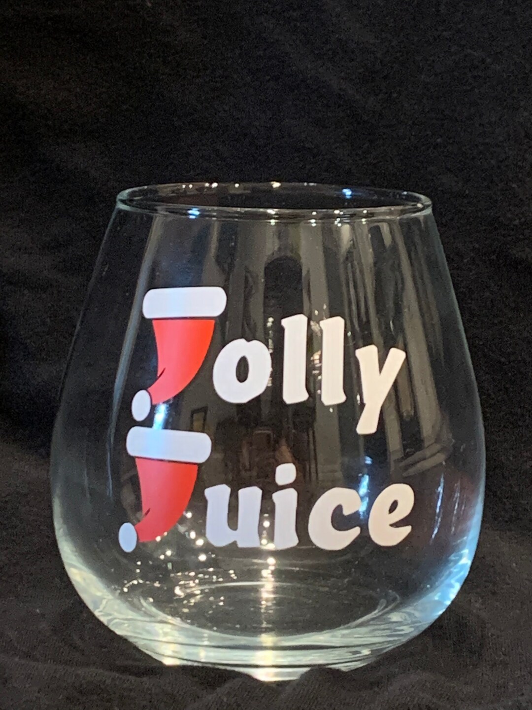 Jolly Juice Wine Glass Etsy