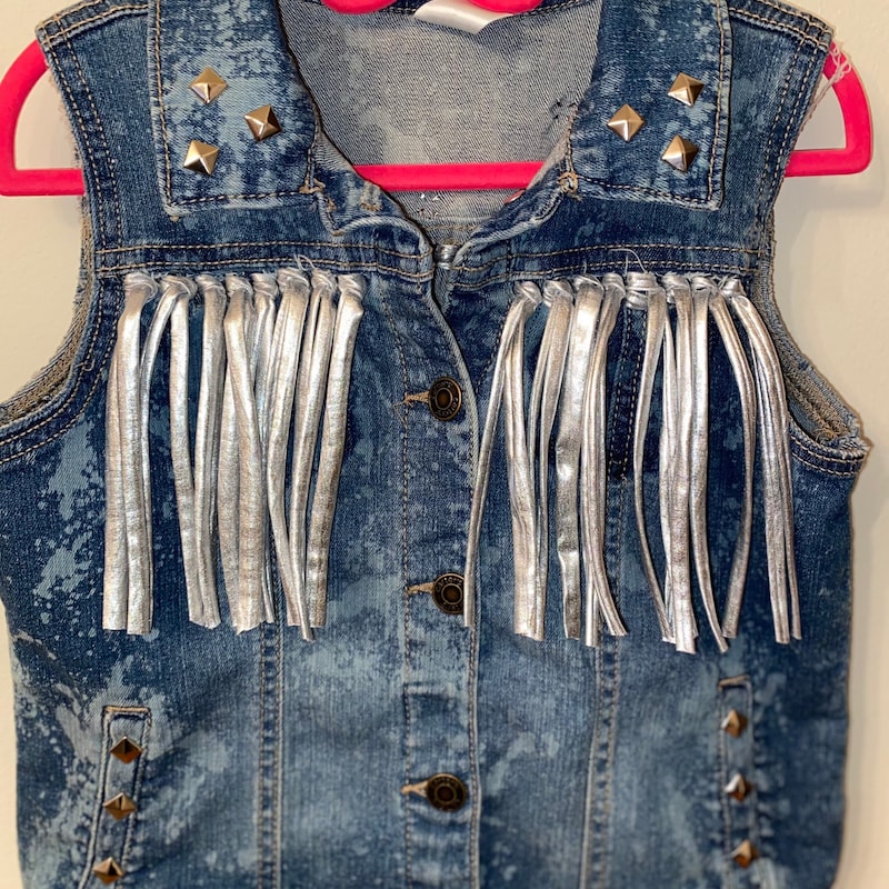 Multi-Colored Fringe Vest main image 0