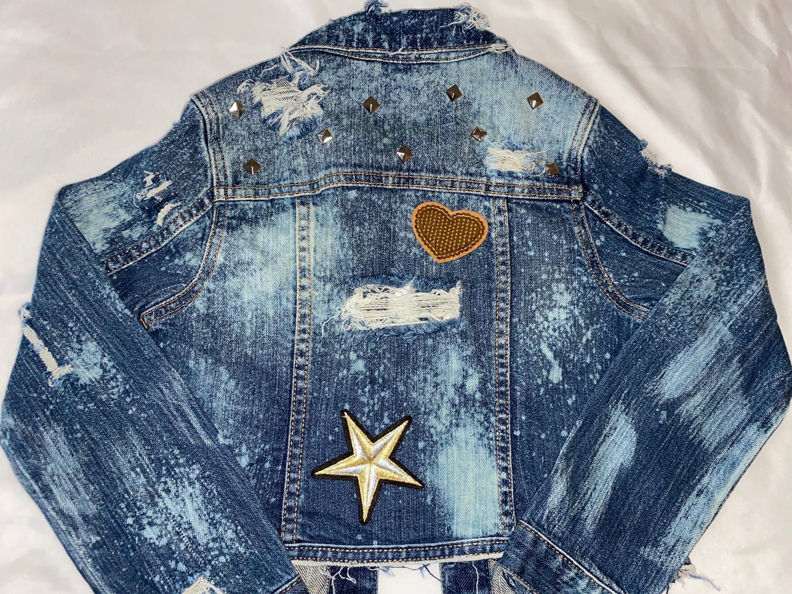 Gold Patched Denim - Etsy