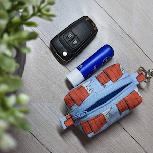 MINI POUCH | EAR pods case | Coin Purse | Zipper Pouch | Ear pod holder | Clip on Keychain | Dog Walking | Gift | Mothers Day Gift | Keyring