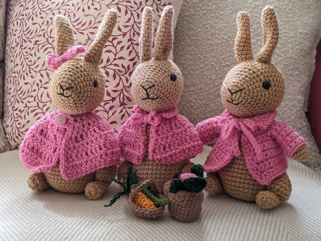 FLOPSY, MOPSY or Cottontail BUNNY Theme Hand Crochet Baby Shower Gift