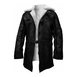 Men's Black Leather Coat Motorcycle Coat Cow Leather Coat | Etsy