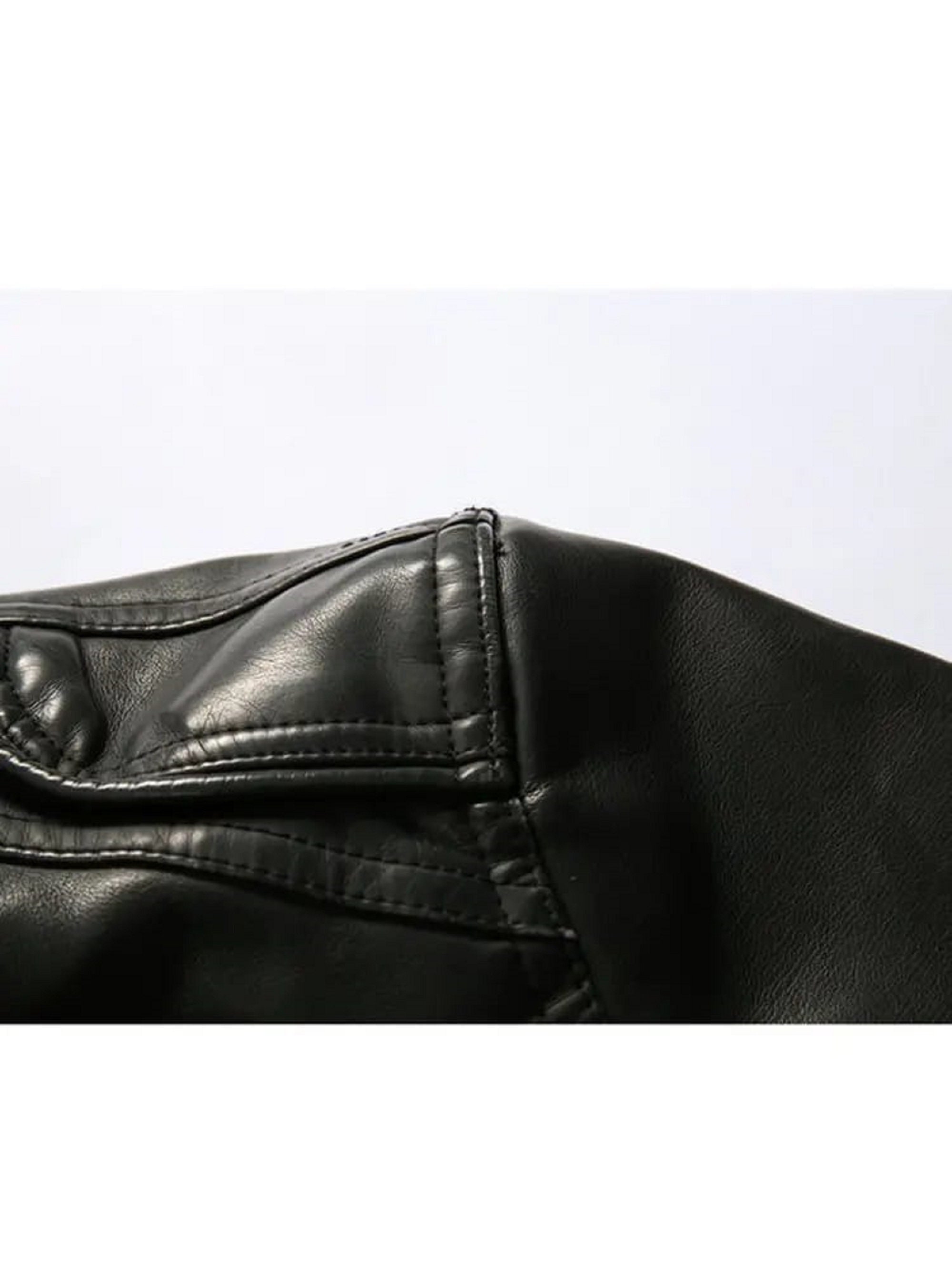 Men New Trend Black Real Leather Jacket Zipper Brando Style - Etsy