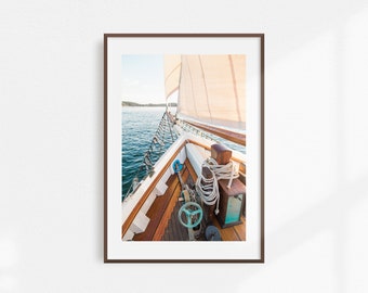 Sailboat Photo, Sailing Theme Vertical Printable Wall Art, Instant Digital Download, Home Decor, Fine Art Photography
