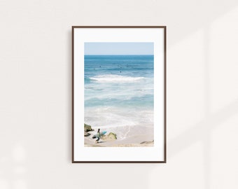 San Diego Surfen Ozean Foto, Pazifik Westküste vertikale druckbare Wandkunst, sofortiger digitaler Download, Dekoration, Kunstfotografie