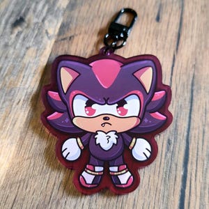 Shadow | 2.75in Double-Sided Clear Acrylic Keychain