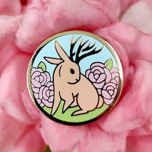 Jackalope Enamel Pin
