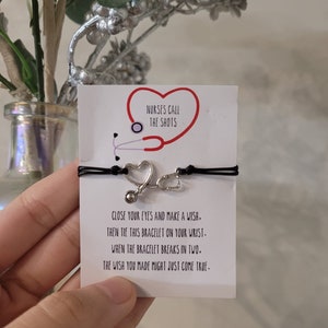 Cute gift for a nurse / healthcare professional - String Tie Bracelet