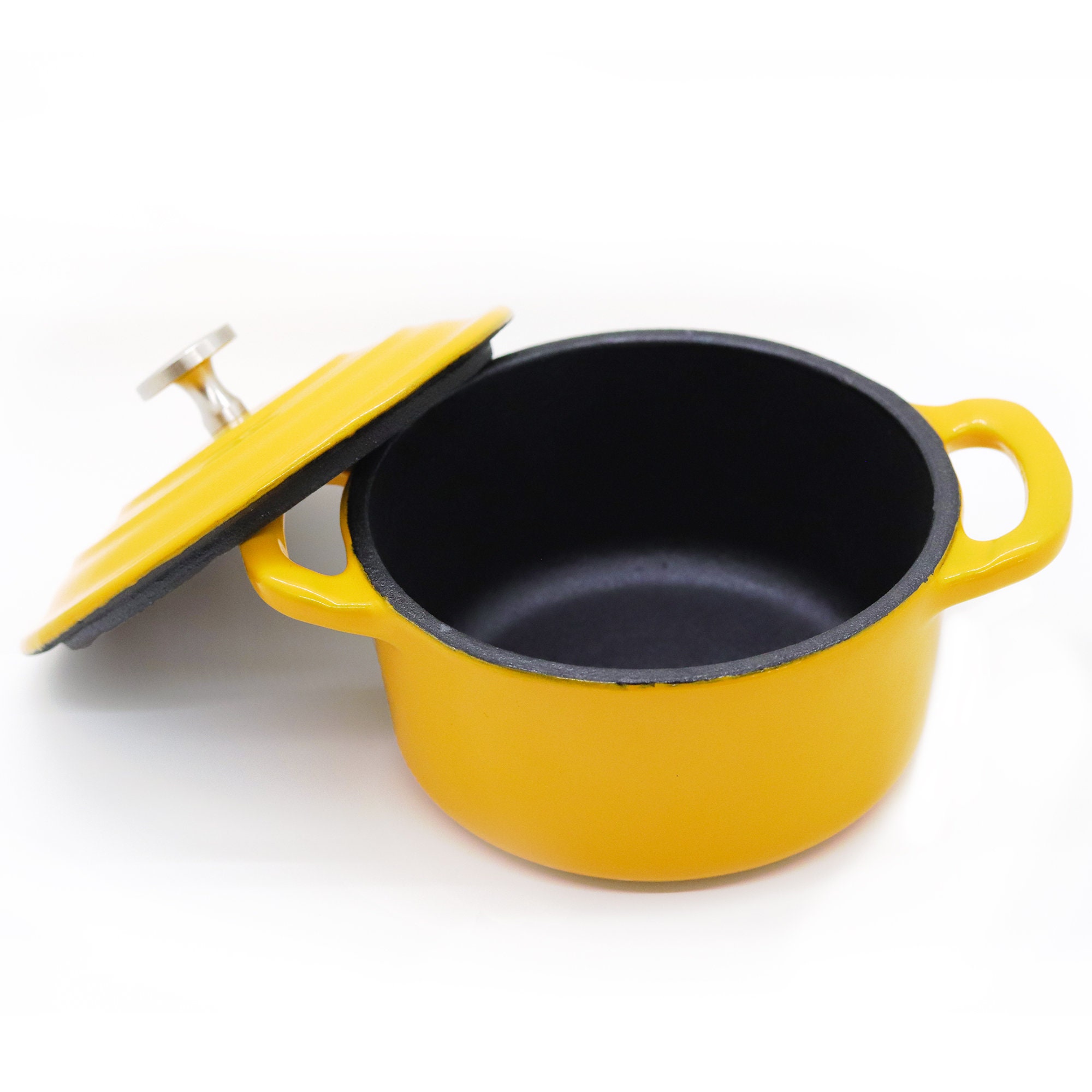 RJ Legend 8.5 oz Cast Iron Pot, Enameled Cast Iron Mini Pot, Round Mini Cocotte, 5.5-Inch Cast Iron Pot with Lid, 3-Piece Cast Iron Set - Gree並行輸入 RJ Legend 8.5 oz Cast Iron Pot, Enameled Cast Iron Mini Pot, Round