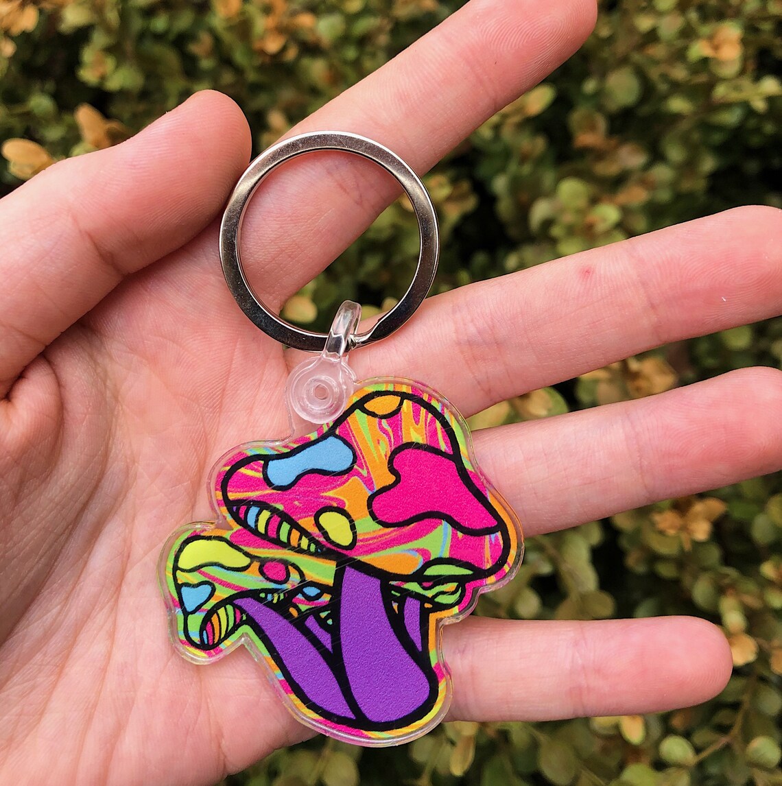 Mushroom Keychain Etsy