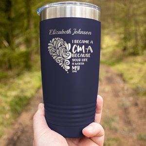 Personalized laser engraved 20oz Tumbler for a CMA, proud CMA, Best Medical Assistant present, certified medical assistant, CMA gift for her