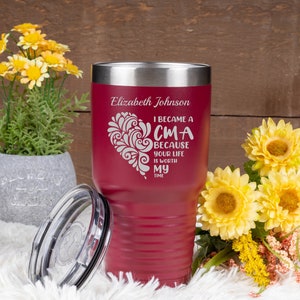 Personalized Laser engraved keepsake Proud CMA, Medical assistant thank you gift, Graduation idea for CMA, Unique CMA appreciation gift
