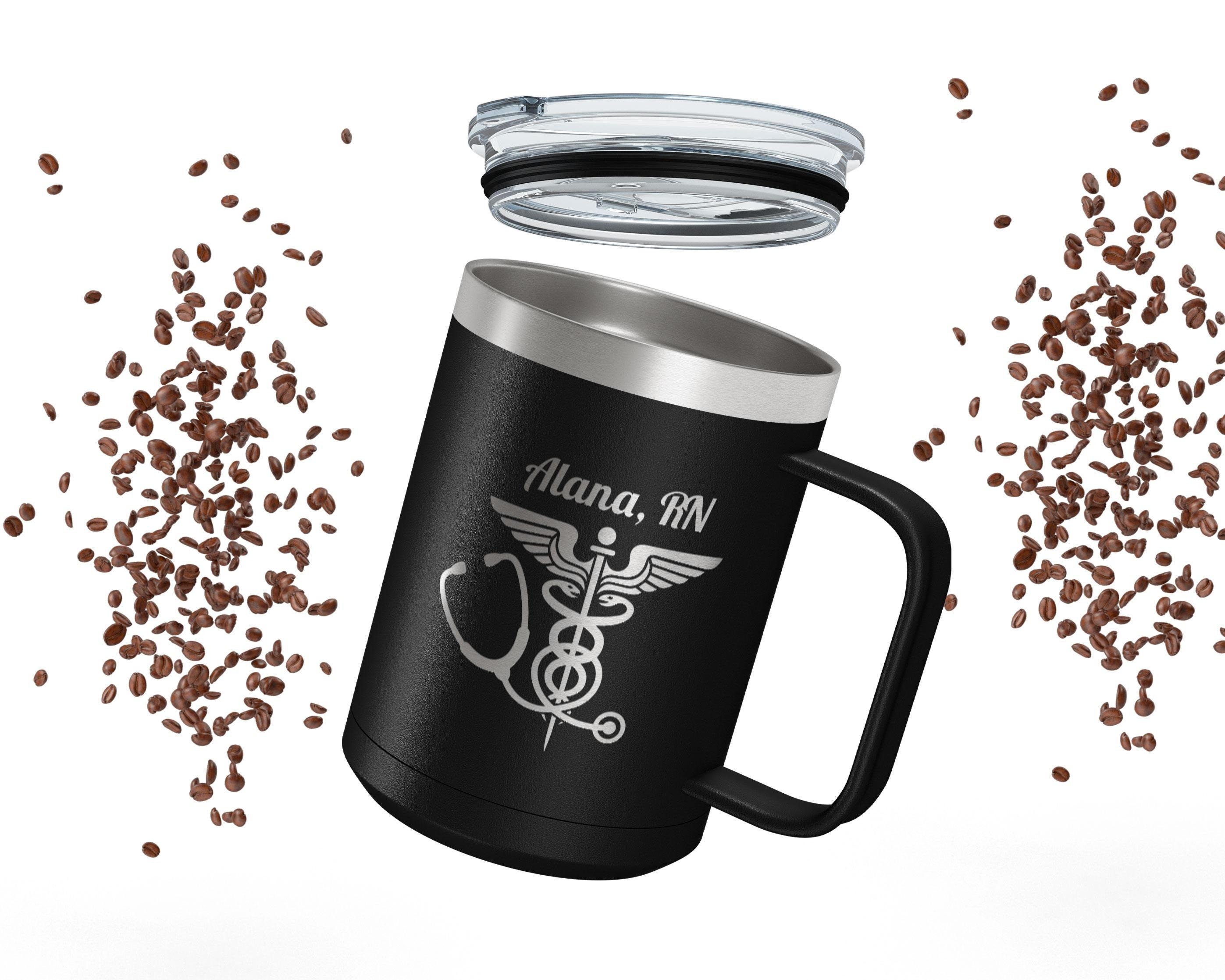 Stethoscope Personalized Travel Coffee Mug for Medical Professionals, -  Everything Etched