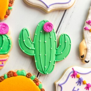 Taglierina per biscotti Cactus, biscotti Fiesta Llama, biscotti Taco Twosday, compleanno a tema Fiesta